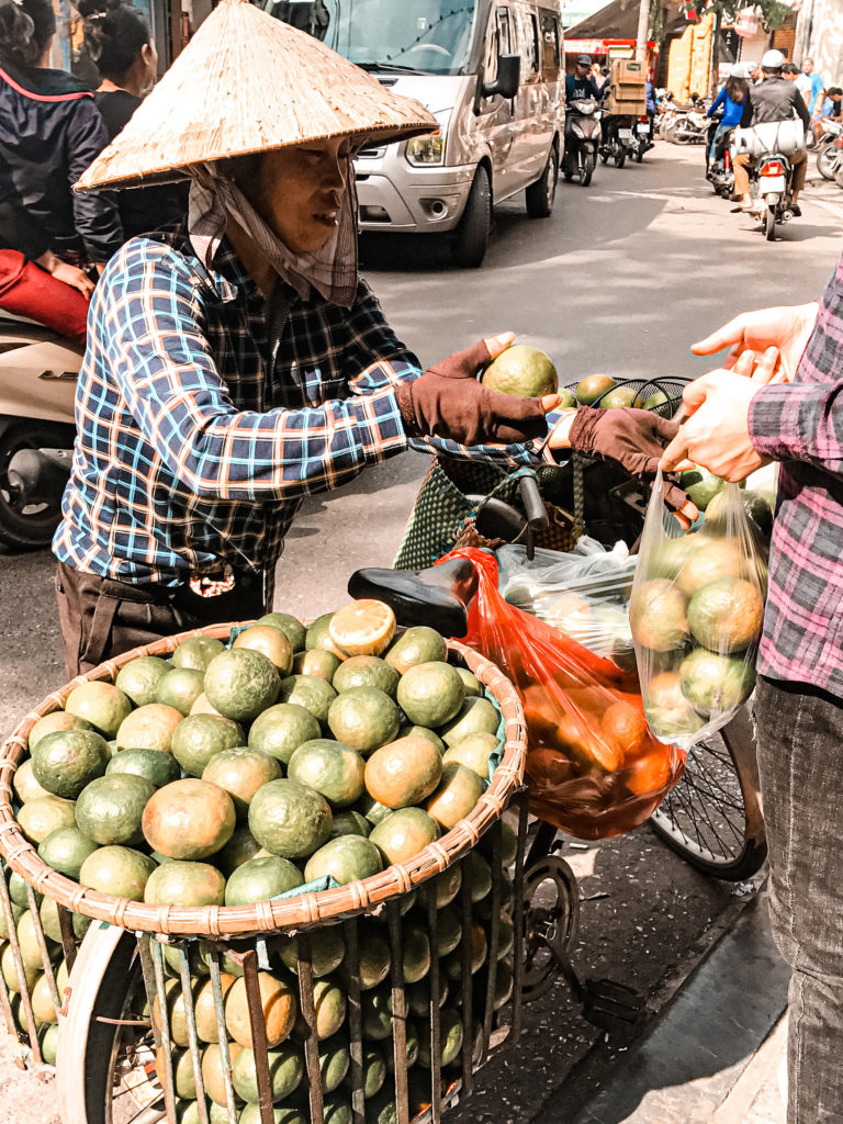 Straßenverkäufer Hanoi