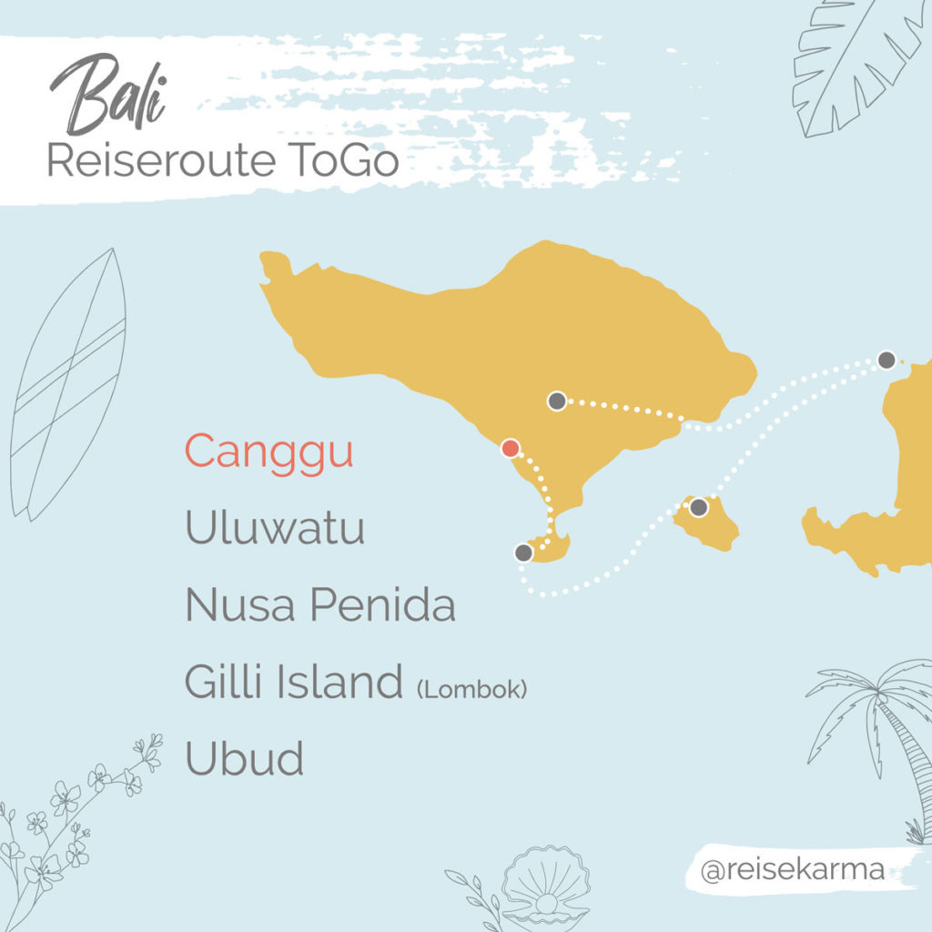 Reiseroute Bali